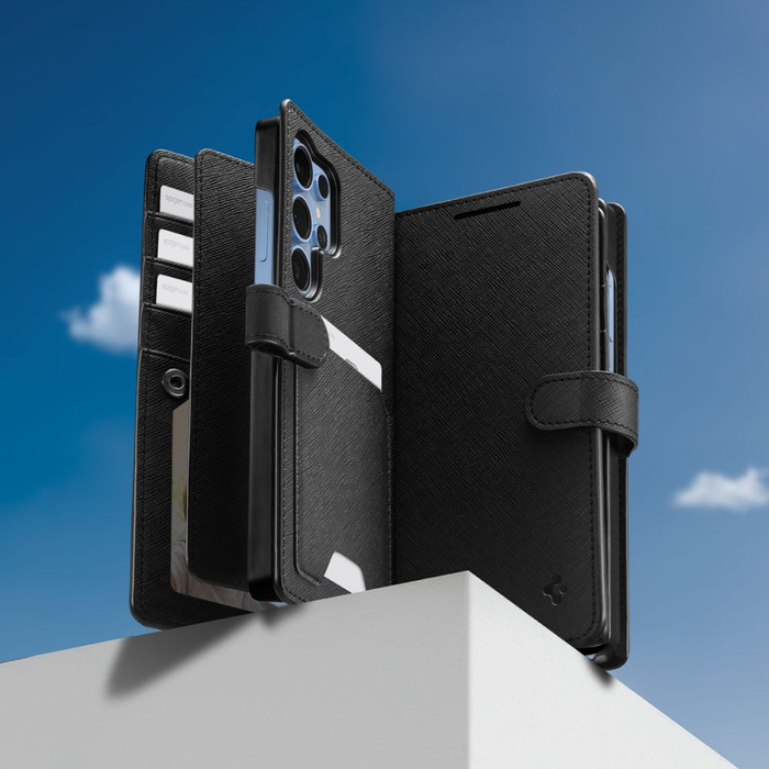 Spigen WALLET "S" GALAXY S25 ULTRA BLACK