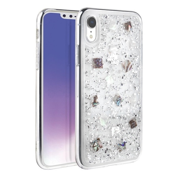 UNIQ case Lumence Clear iPhone Xr silver/Perivvinkle silver