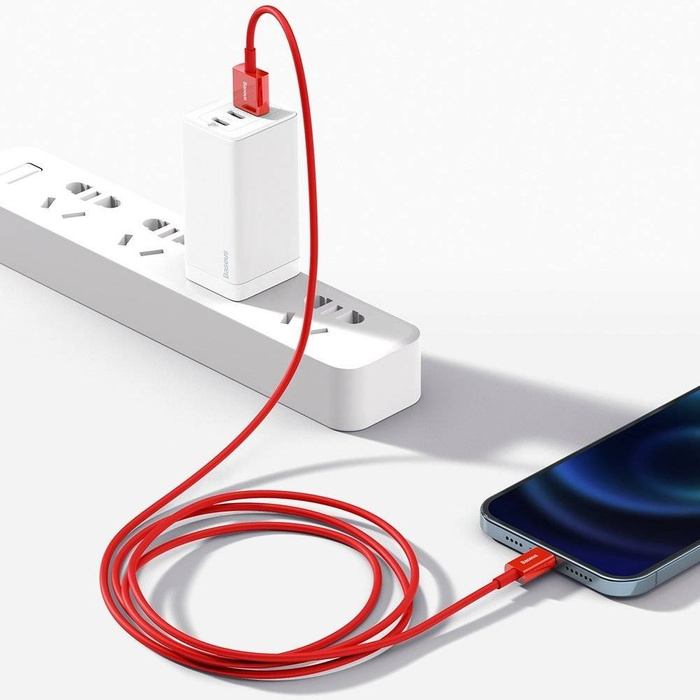 Baseus Superior USB - Lightning câble de charge rapide 2,4 A 1 m rouge (CALYS-A09)