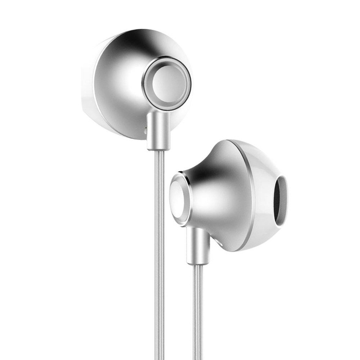 Baseus Encok H06 Lateral Earphones Earbuds Headphones with Remote Control silver (NGH06-0S)