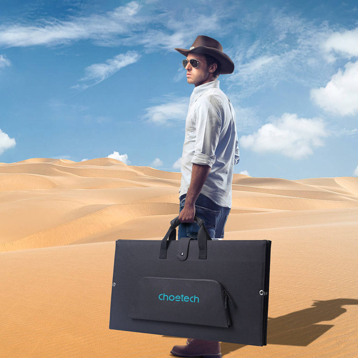 Choetech nabíječka solární skládací 160W černá (SC010)