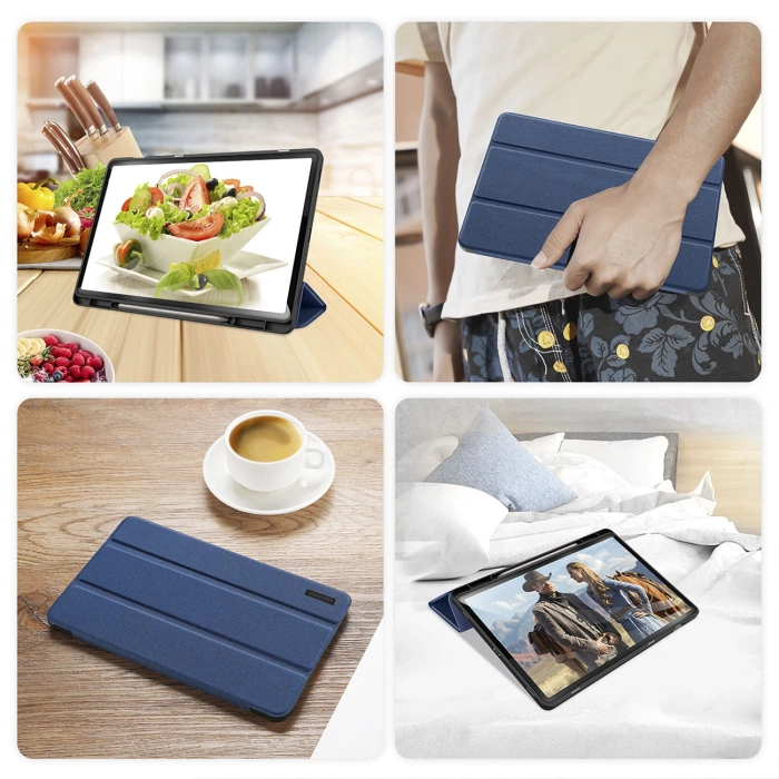 Dux Ducis Domo Hülle für Samsung Galaxy Tab S10 Plus/S9 Plus/S9 FE Plus – blau