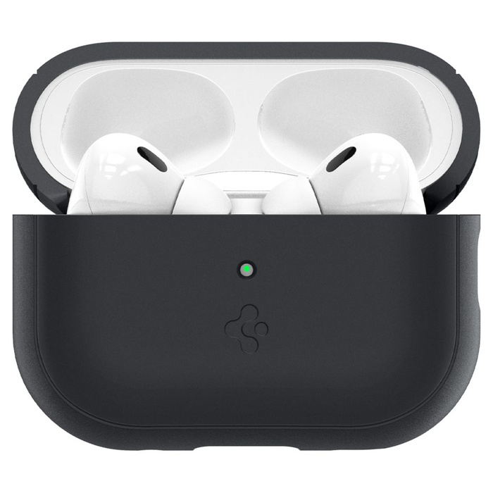 Funda Spigen Correa de silicona Apple Airpods Pro 1 / 2 Negro/Verde fantasma Case