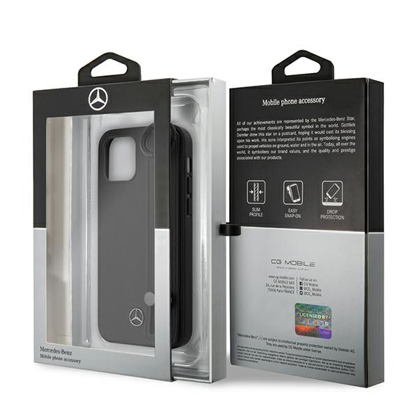 Mercedes Apple iPhone 12 Mini Strap Line Black Case