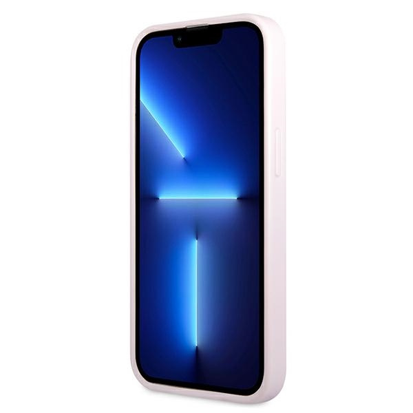 Case GUESS Apple iPhone 13 Mini Saffiano Hot Stamp & Metal Logo Purple Case