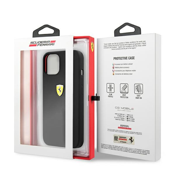 Ferrari FESSIHCP13SBK iPhone 13 mini 5.4" schwarz/schwarz hartcase Silikon