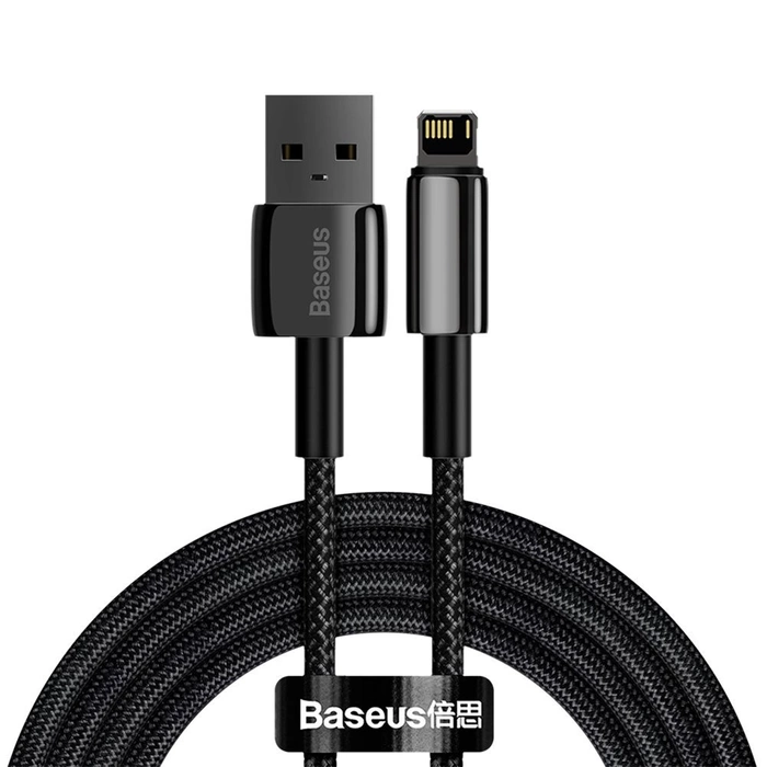 [RETURNED ITEM] Baseus Tungsten USB - Lightning cable 2.4 A 2 m black (CALWJ-A01)