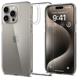 Coque iPhone 15 Pro Max Spigen Airskin Hybrid Crystal Clear Case