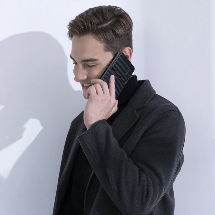 Nillkin Synthetic Fiber S Case etui Samsung Galaxy S23+ pokrowiec osłona na aparat czarne