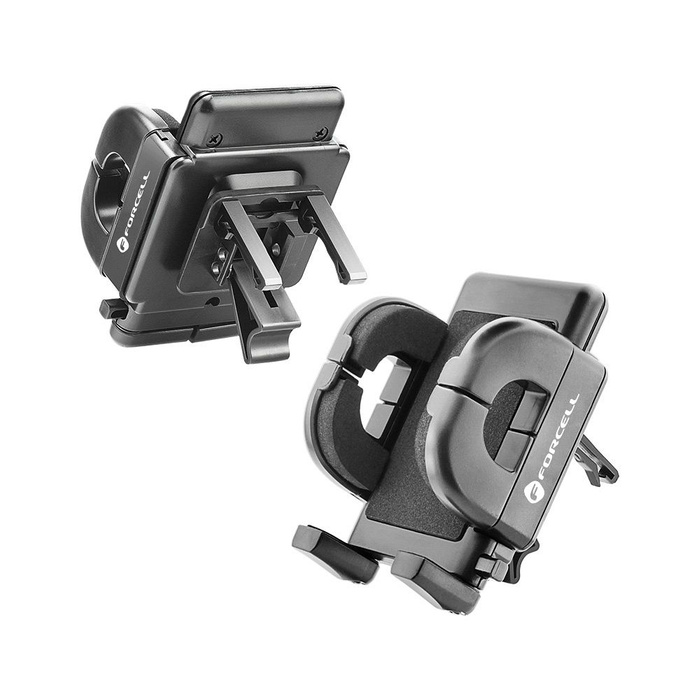 Uchwyt na telefon do samochodu uniwersalny Forcell F-Grip Regular 27 cm do szyby / deski / kratki czarny