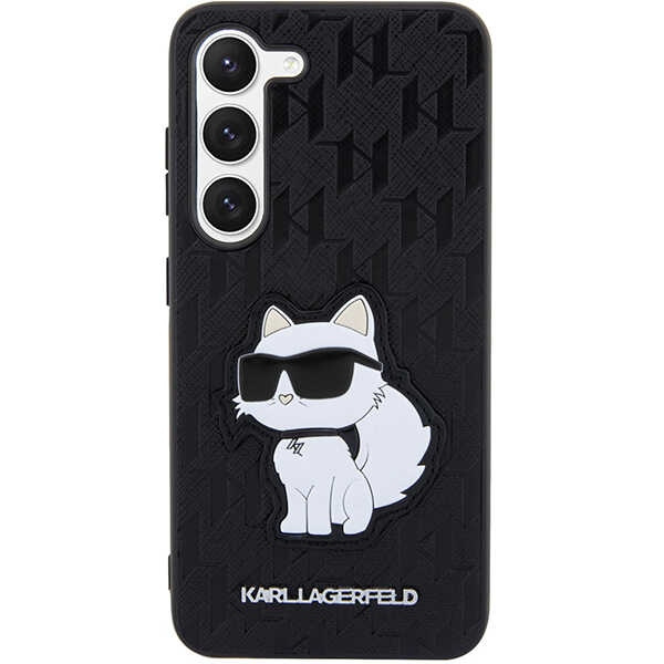 Coque Karl Lagerfeld KLHCS23MSAKLHCPK S23 Plus S916 hardcase noir/noir Saffiano Monogram Choupette Case