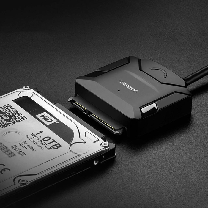 Ugreen adaptér HDD SSD USB 3.0 - SATA čierny (20611)