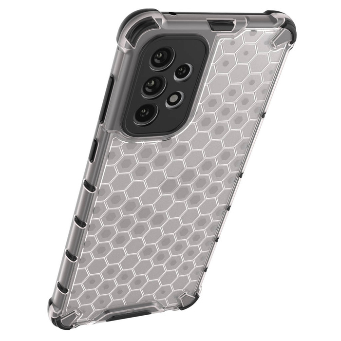 Honeycomb coque housse blindée avec cadre en gel Samsung Galaxy A73 bleu
