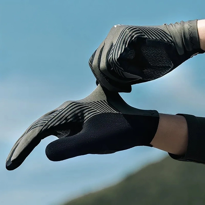 Rockbros 16110006003 shock-absorbing cycling gloves size L - green and black