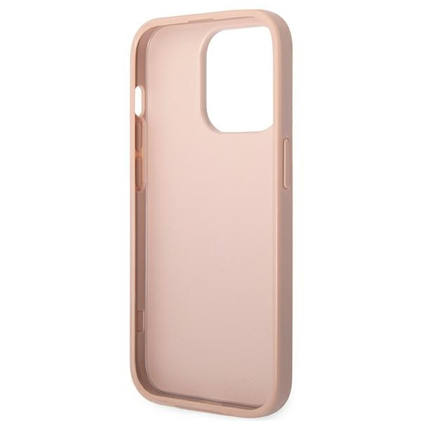 Case Guess iPhone 14 Pro 6.1" pink/pink Saffiano Strap