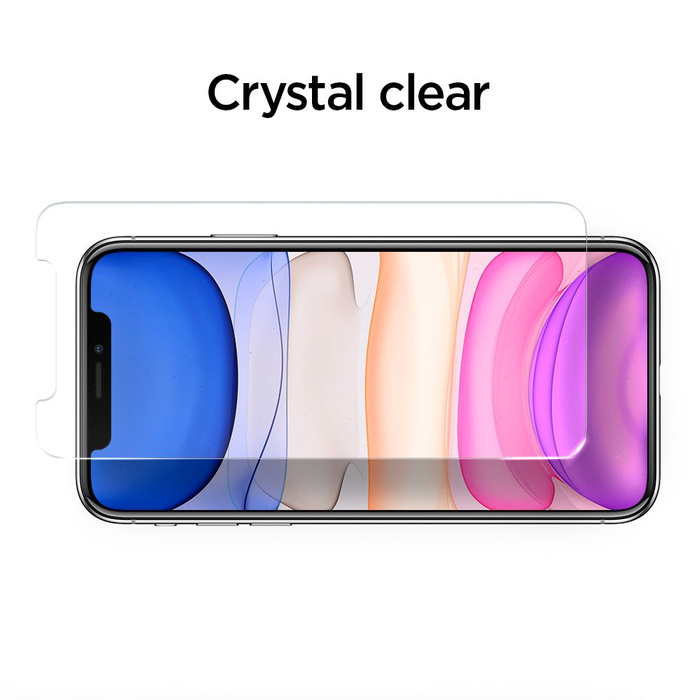 Tempered Glass Spigen ALM Glass Fc Apple iPhone 11 Black