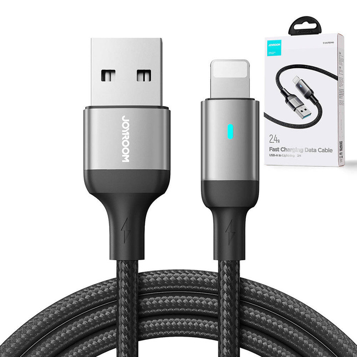 Joyroom USB - Cable Lightning 2.4A Serie A10 2 m negro (S-UL012A10)