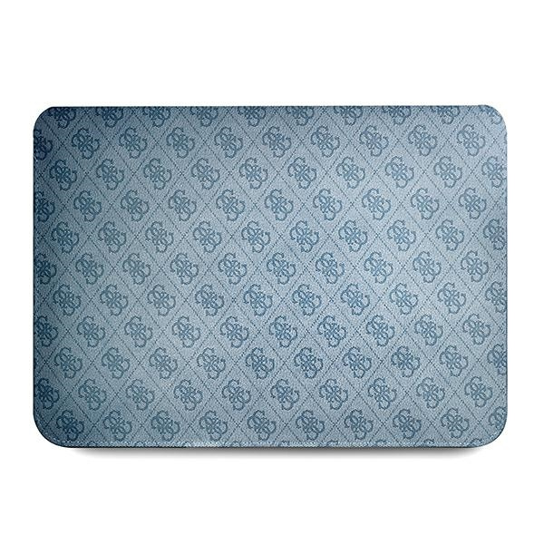 Pouzdro GUESS Laptop 16 Sleeve 4G Uptown Triangle Logo Blue Case