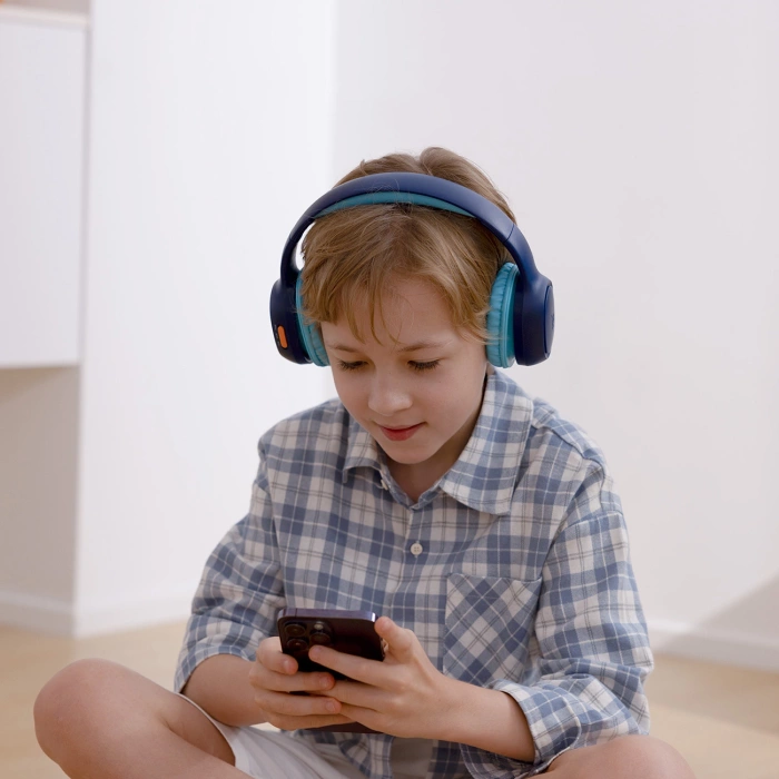 Tronsmart KH02 Wireless Headphones for Kids, Safe - Blue