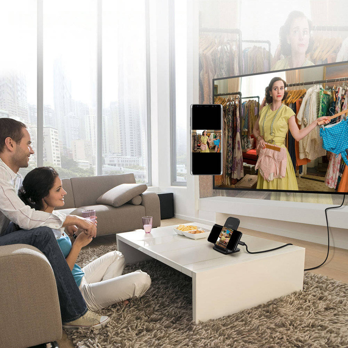 Choetech jednosměrný adaptér kabel adaptér z USB typu C (samec) na HDMI 2.0 (samec) 4K 60Hz 1,8 m černý (CH0019)