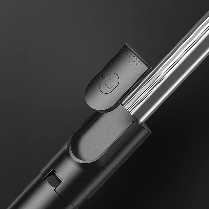 Selfie-Stick WHS1Y Teleskopstativ 1 m mit Telefonhalter – Schwarz