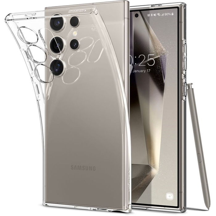 Hülle Spigen Liquid Crystal Samsung Galaxy S24 Ultra Kristall Clear Case