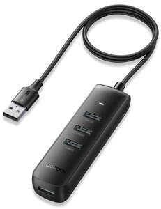 Adaptér UGREEN CM416 4v1 USB na 4x USB 1m (černý)
