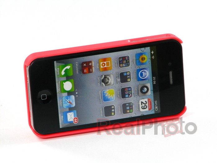Couverture iPhone 4 4S URBAN PREFER Coin 4 Rouge