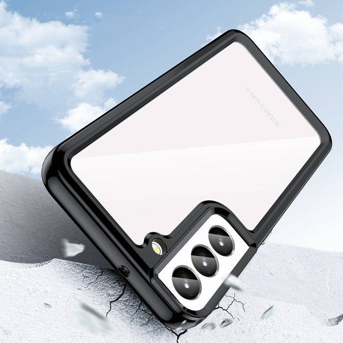 Coque Outer Space pour Samsung Galaxy S23+ avec cadre flexible noir