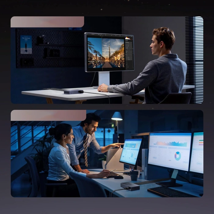 Switch Ugreen przełącznik ethernet 6-Portowy 1Gb/s z PoE - szary