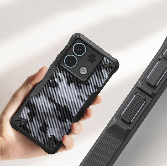 Etui Ringke Fusion X Xiaomi Redmi Note 13 Pro 5g / Poco X6 5g Camo Black