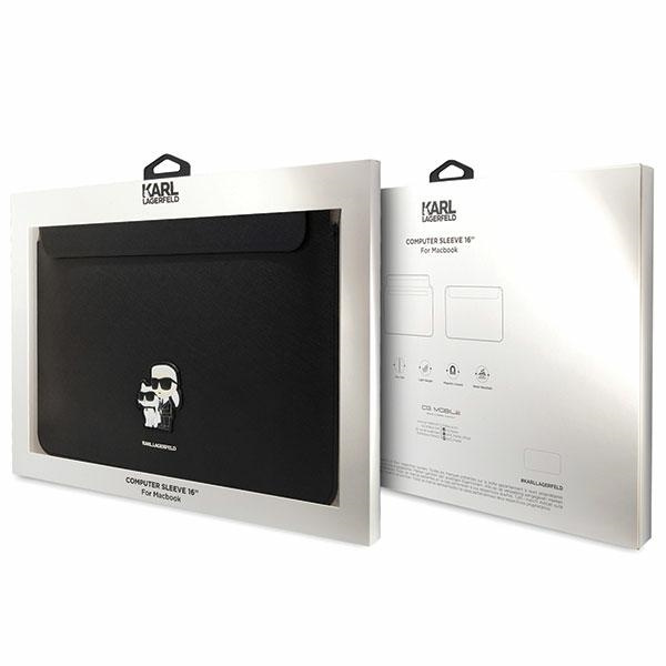 Karl Lagerfeld Sleeve KLCS16SAKCPMK 16" black/black Saffiano Karl&amp;Choupette