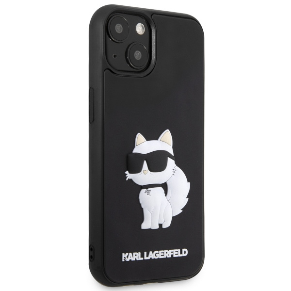 Case Karl Lagerfeld KLHCP14S3DRKHNK iPhone 14 6.1" black/black hardcase Rubber Choupette 3D Case