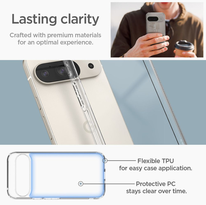 Cover Spigen Ultra Hybrid GOOGLE PIXEL 9 / 9 PRO CRISTALLINO