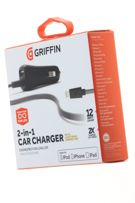  Coche  Lightning GRIFFIN Powerjolt Dual Car Charger 2.4A