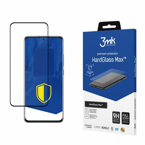 3mk HardGlass Max Xiaomi 12 5G Noir Verre plein écran