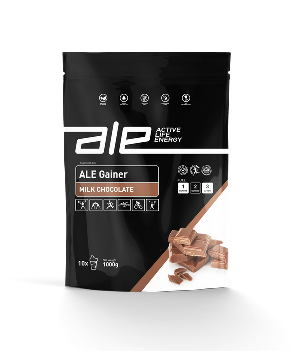 ALE Gainer Mliečna čokoláda 1000g KARBOHYDRÁTY