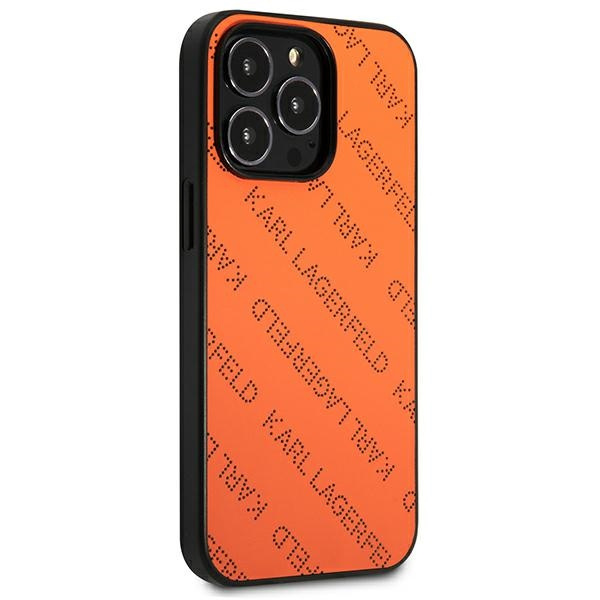 Karl Lagerfeld KLHCP13XPTLO iPhone 13 Pro Max 6.7" hardcase orange/orange Perforated Allover