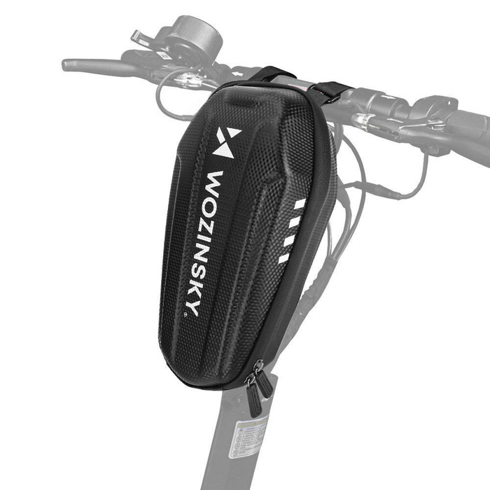 Wozinsky borsa da manubrio impermeabile per scooter 2l borsa da manubrio nera (WSB3BK)