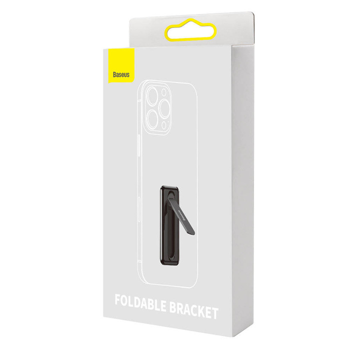 Support de téléphone pliable autocollant Baseus noir (LUXZ000001)