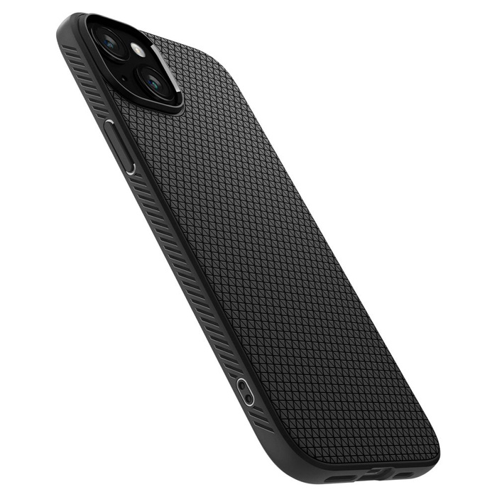 Obal Spigen Liquid Air iPhone 15 Plus MATTE Černá Case