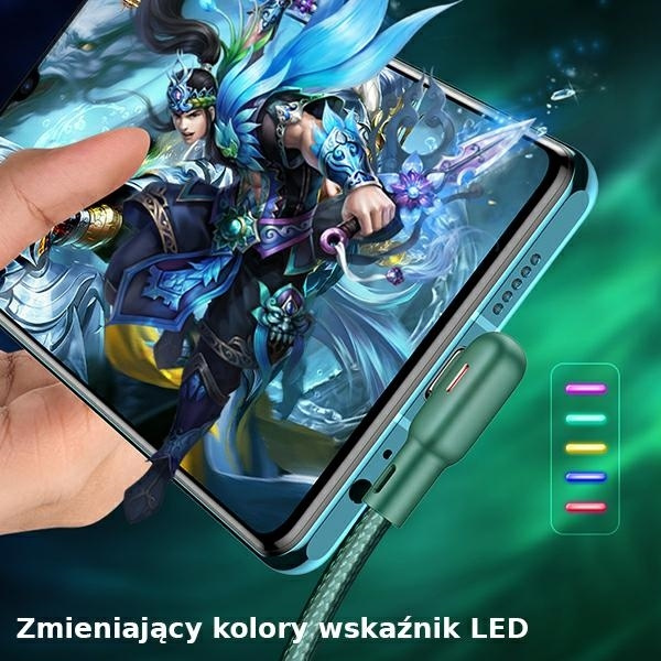 USAMS USB-A MicroUSB-Winkelkabel U57 1,2m 2A Schwarz