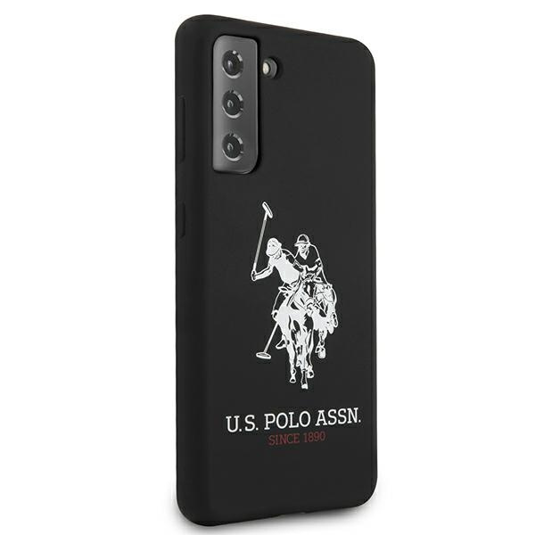 Pouzdro US POLO Samsung Galaxy S21 Silicone Logo USHCS21SSLHRBK Black Case