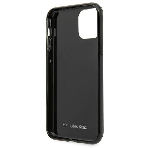 Pouzdro Apple iPhone 11 Silver Stars Pattern Black pevné Case