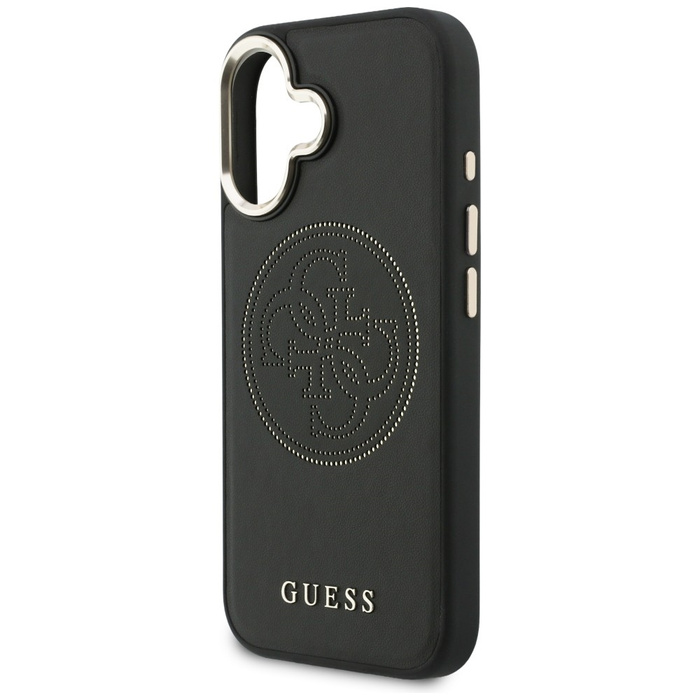 Etui Guess Perforated 4G MagSafe do      iPhone 17 czarny