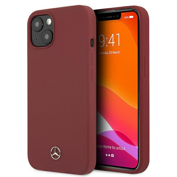 Pouzdro MERCEDES Apple iPhone 13 Mini Silicone Line Red Hardcase