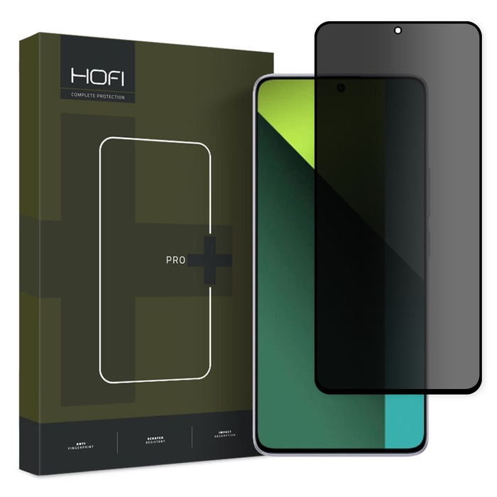 Szkło Prywatyzujące Hofi Anti Spy Glass Pro+ Xiaomi Redmi Note 13 5g / 13 Pro 4g / 5g Privacy
