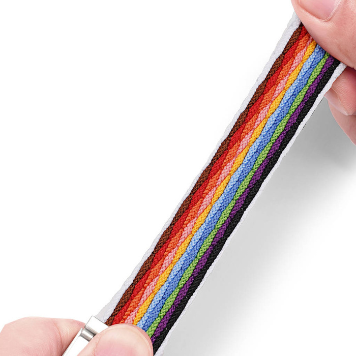 Dux Ducis Strap (Mixture II Version) strap for Apple Watch SE, 8, 7, 6, 5, 4, 3, 2, 1 (41, 40, 38 mm) braided band bracelet pale stripes