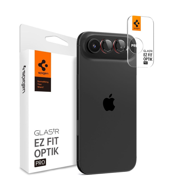 CAMERA PROTECTOR Spigen OPTIK PRO L-SERIES GLAS.TR "EZ FIT" CAMERA PROTECTOR 2-PACK IPhone AIR BLACK/RED