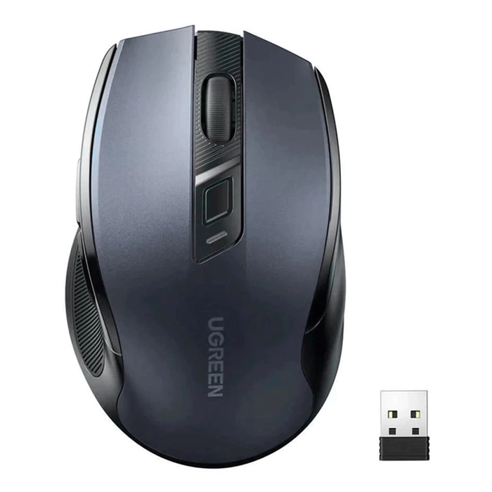 Ugreen USB optical wireless mouse 2.4GHz 4000 DPI black (MU006)